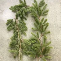 Rattan Christmas Pine Garland Wreath thumbnail 4