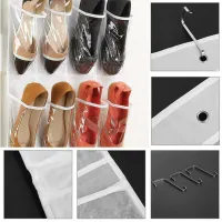 24 Grid Wall-mounted Shoes Organizer thumbnail 3