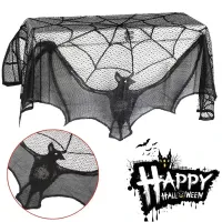 Halloween Lace Bat Spider Tablecloth thumbnail 2