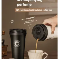500ml Insulated Travel Coffee Tumbler thumbnail 4