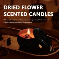 Vintage Flower Scented Soy Candle Jar thumbnail 4