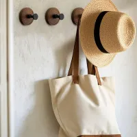 No Drill Solid Wood Suction Hook thumbnail 3