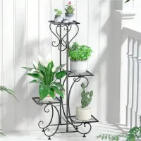 4 Tier Metal Plant Rack thumbnail 5