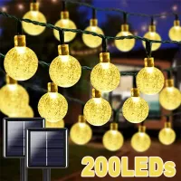 Solar Crystal Fairy String Lights thumbnail 1