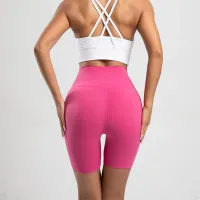 High Waist Yoga Biker Shorts thumbnail 6