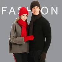 Winter Beanie Scarf Gloves 3-in-1 Set thumbnail 3