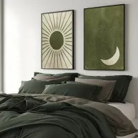 Bohemian Moon Sun Canvas Prints thumbnail 3