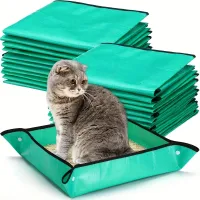 Portable Foldable Travel Cat Litter Box thumbnail 1