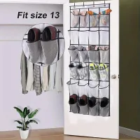 24-Grid Wall-Mounted Shoe Organizer thumbnail 4
