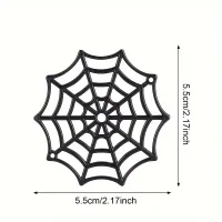 Mini Black Spider Web Halloween Decor thumbnail 3
