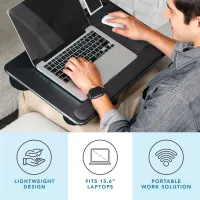 Pro Lap Desk with Wrist Rest & Phone Holder thumbnail 2