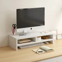 Ergonomic Monitor Riser Stand with Storage thumbnail 1