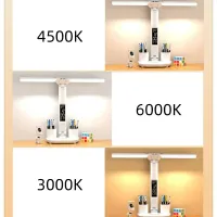 Dual Head LED Clock Desk Lamp thumbnail 5