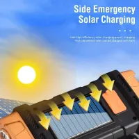 Solar USB Rechargeable Flashlight & Work Light thumbnail 2