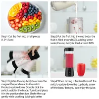 Portable 400ml Wireless Juicer Blender thumbnail 5