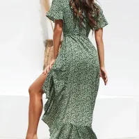 Floral Boho Chiffon Maxi Dress thumbnail 2