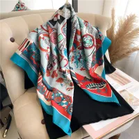 Luxury Twill Silk Square Scarf 90x90cm thumbnail 4