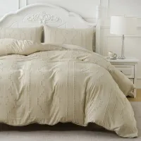 Tufted Boho Duvet Cover Set thumbnail 4