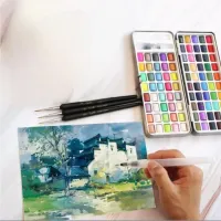 90 Color Solid Watercolor Set thumbnail 2