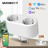 WiFi Smart Plug Dual Outlet 16A EU thumbnail 1