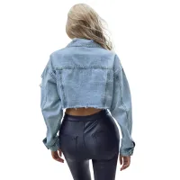 Women's Short Denim Jacket Slim Fit thumbnail 2
