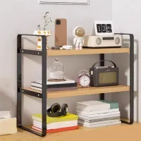 Wooden Desktop Organizer Shelf thumbnail 3