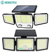 3-Head Solar Security Flood Lights thumbnail 1