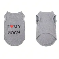 Lovely Pet Print Vest T-Shirt thumbnail 3