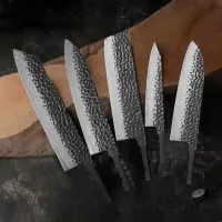 DIY Damascus VG10 Knife Blanks Set thumbnail 2