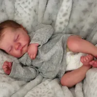 NPK Levi Reborn Boy Doll 19in Silicone thumbnail 3