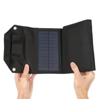 60W 80W 100W складна сонячна панель 5В USB портативний складний мішок зарядний пристрій для телефону, для кемпінгу на відкритому повітрі, водостійкий павербанк thumbnail 4