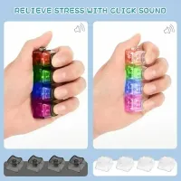 LED Keyboard Clicker Keychain Fidget Toy thumbnail 3