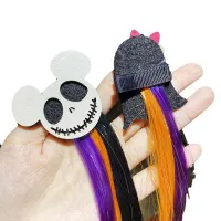 Kids Halloween Wig Hair Clips - 5pc Set thumbnail 5