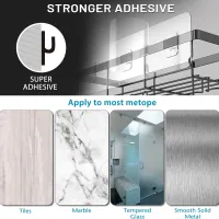 5-Pack Stainless Steel Shower Caddy thumbnail 2