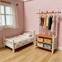 Miniature Wardrobe Dollhouse Furniture thumbnail 3