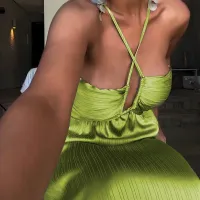 Women's Summer Boho Backless Maxi Dress thumbnail 5