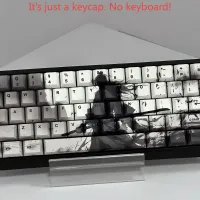 Samurai PBT Keycaps - Black/White thumbnail 4
