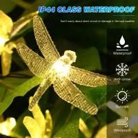 Solar Dragonfly LED String Lights thumbnail 5