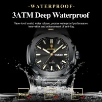 POEDAGAR Luxury Square Men's Watch thumbnail 3