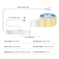 COB LED Cabinet Light Kit with Door Sensor thumbnail 3