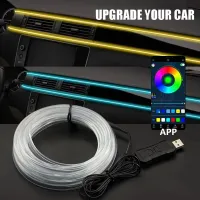 Car RGB LED Atmosphere Light Strip thumbnail 1