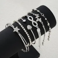 Elegant Rhinestone Bracelet Set for Women thumbnail 3