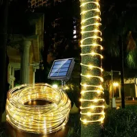 300 LED Solar Rope Strip Outdoor Fairy Lights thumbnail 1