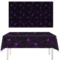 Halloween Spider Web Disposable Tablecloth thumbnail 1