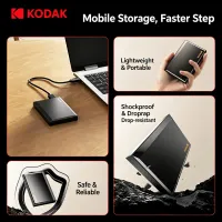 KODAK P190 Портативний зовнішній жорсткий диск thumbnail 2
