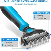 2-in-1 Pet Deshedding Brush thumbnail 3