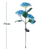 Blue Hydrangea Solar Stake Lights thumbnail 6