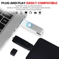 TYPE-C 2-in-1 Rotatable USB 3.0 Pen Drive thumbnail 4