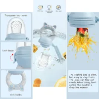 4pcs Silicone Baby Fruit Feeder Pacifier Set thumbnail 3