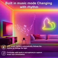 RGB LED Strip Lights with Music Sync thumbnail 5